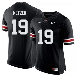 NCAA Ohio State Buckeyes Men's #19 Jake Metzer Black Nike Football College Jersey NZL3645LJ